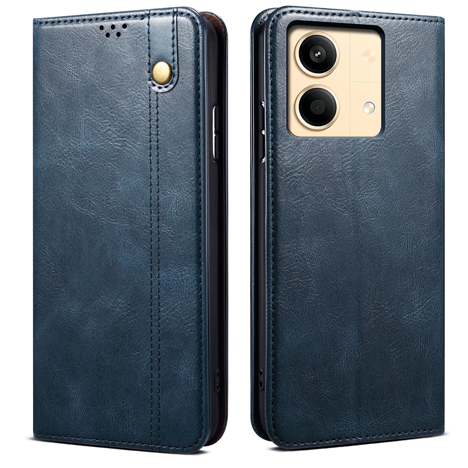 For Xiaomi Redmi Note 13R Pro 5G PU Leather Wallet Phone Case Magnetic Protect Cover - Blue For Xiaomi Redmi Note 13R Pro 5G PU Leather Wallet Phone Case Magnetic Protect Cover - Blue